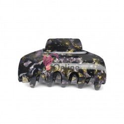 Clama pentru prins parul tip cleste CLM009BB Negru cu model